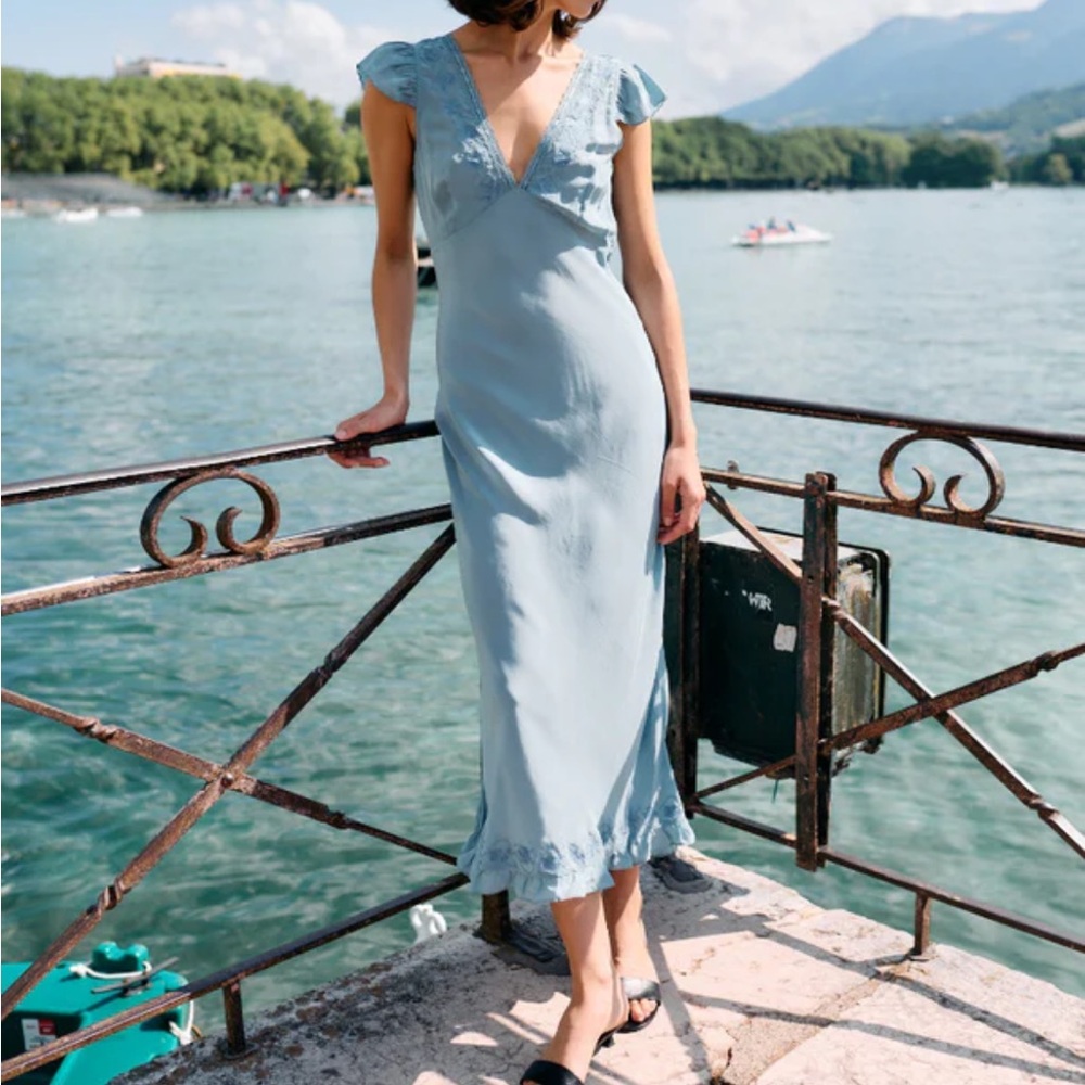 Ciao Lucia Isol Dress Marine Floral